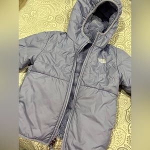 The North Face reversible light purple jacket